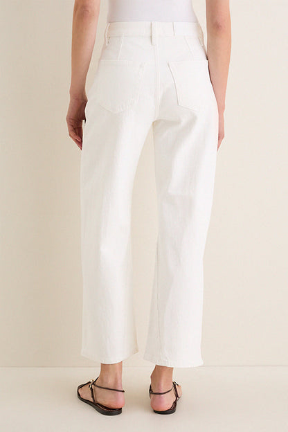 Antique White Kyra High Rise Bowed Ankle