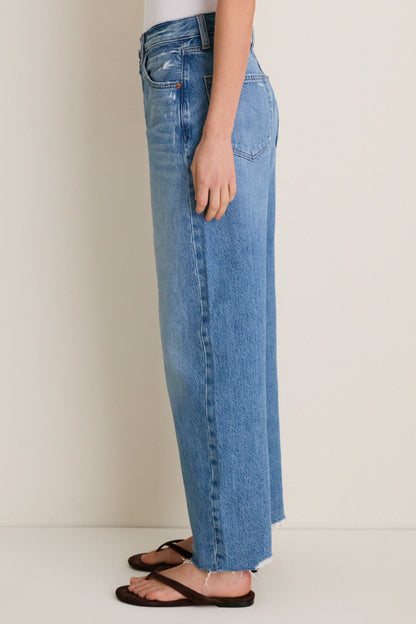Ablaze High Rise Bowed Wide Leg Tate Crop
