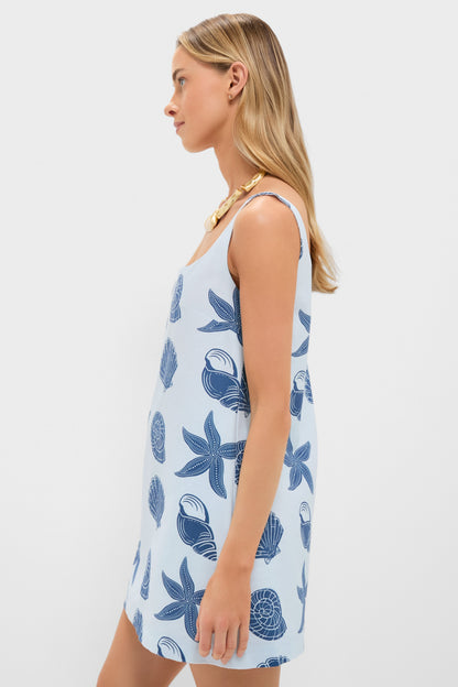 Blue Shell Cappie Mini Dress