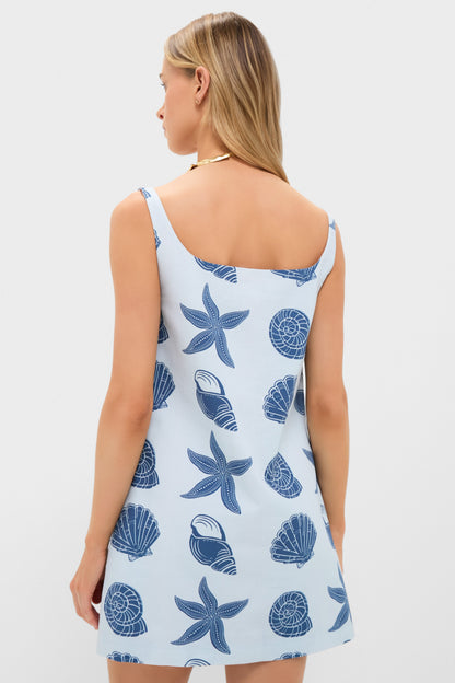 Blue Shell Cappie Mini Dress