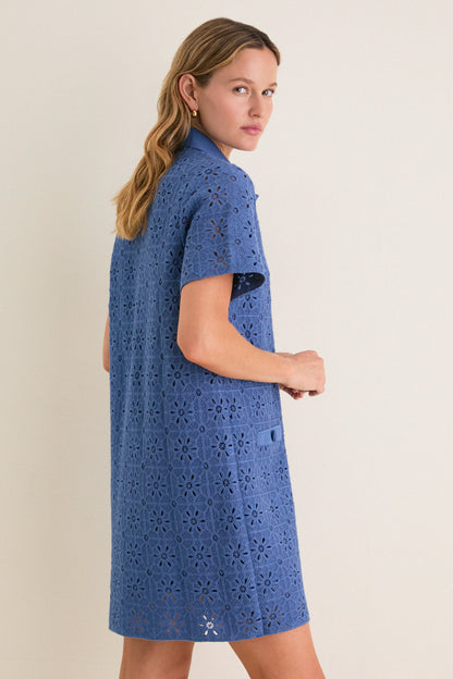 Allure Crochet Tile Jeanine Shift Dress