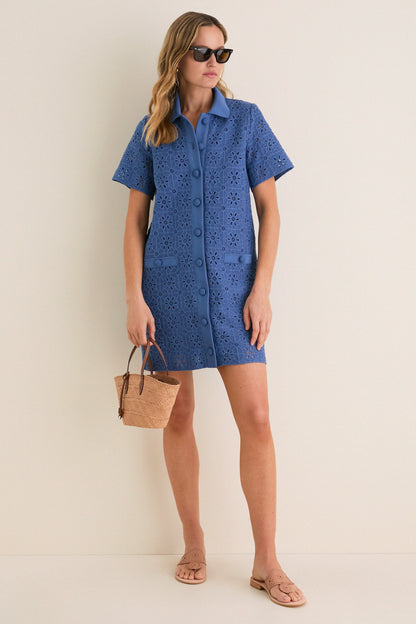 Allure Crochet Tile Jeanine Shift Dress