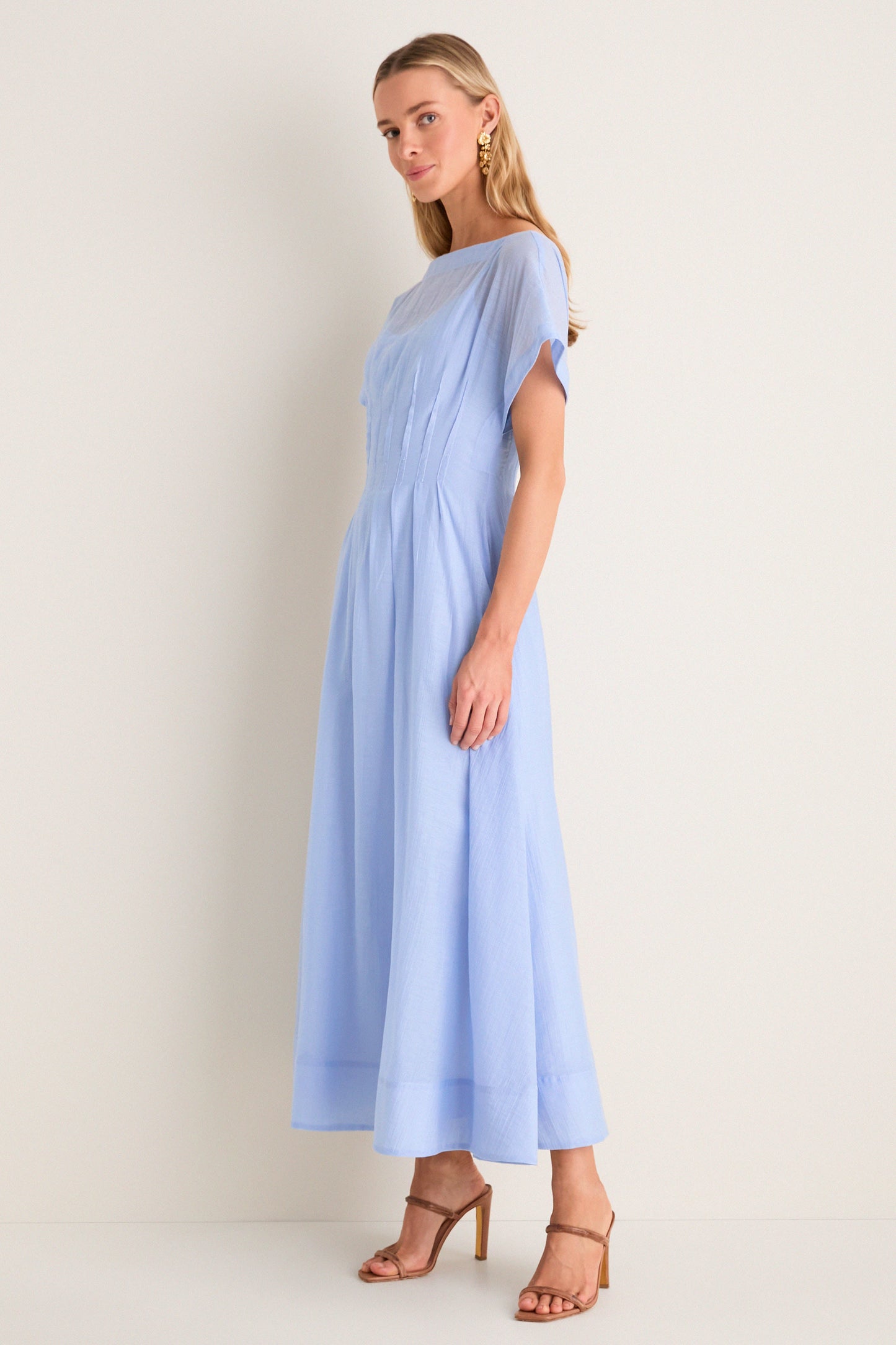 Bluebell Textured Gauze Midi Dress