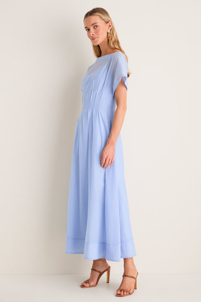 Bluebell Textured Gauze Midi Dress