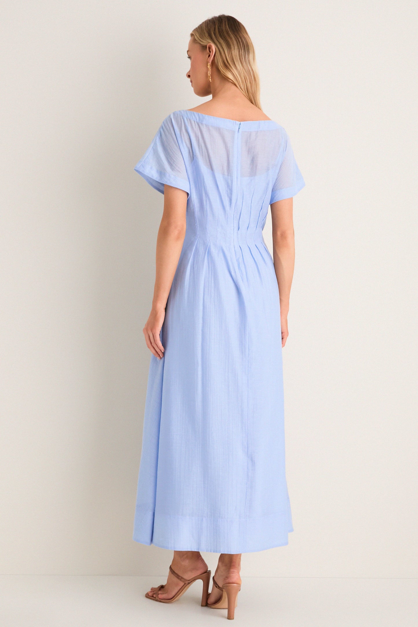 Bluebell Textured Gauze Midi Dress