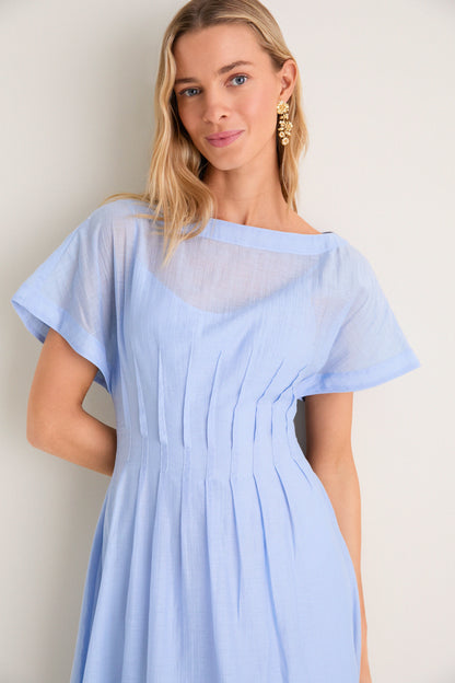 Bluebell Textured Gauze Midi Dress