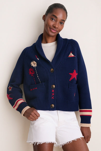Americana Fireworks Liberty Cardigan