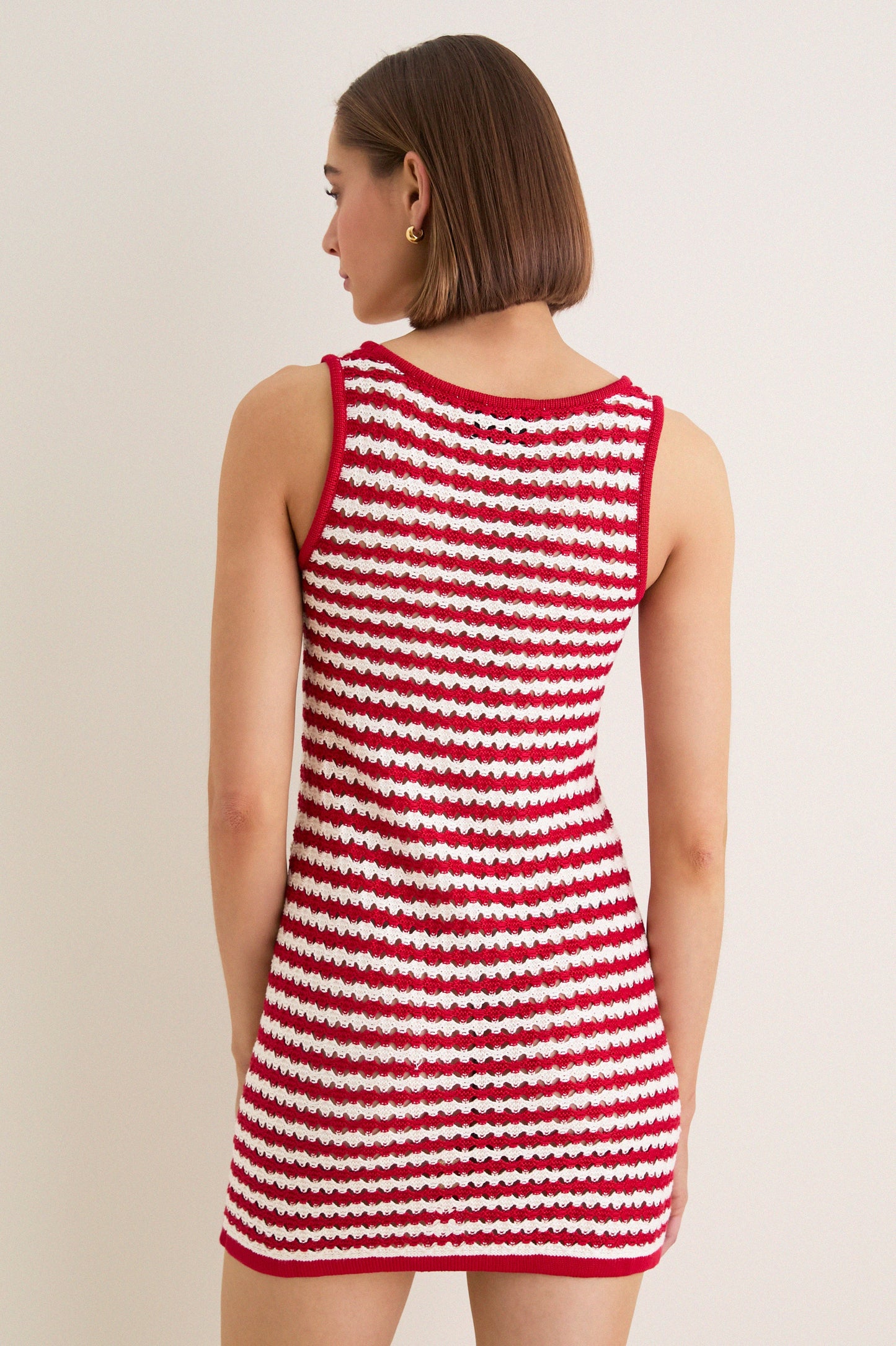 Avenue Stripe Knit Michaels Mini Dress