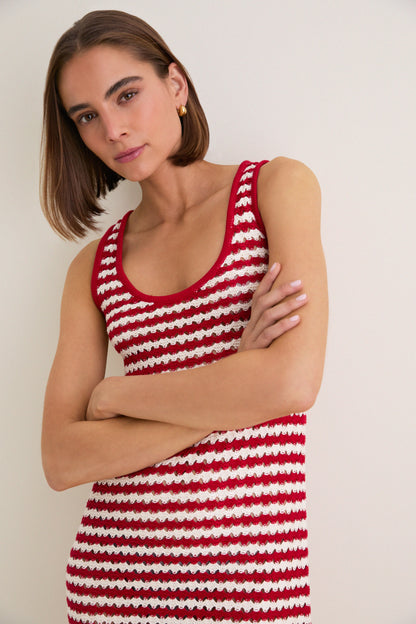 Avenue Stripe Knit Michaels Mini Dress
