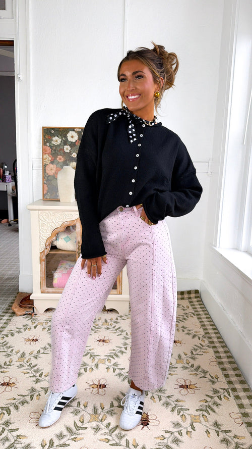 Penelope Knit Cardigan, Black