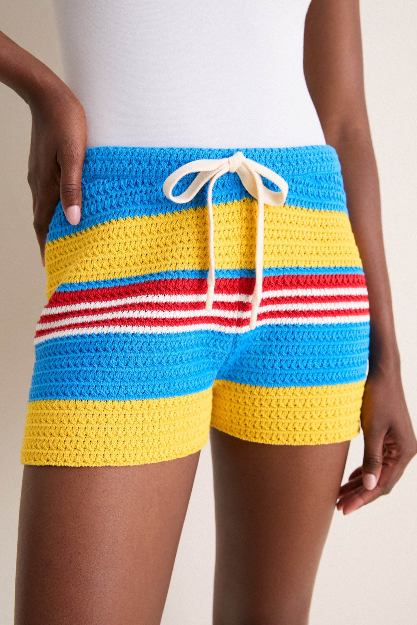 Blue Multi Stripe Tammy Short