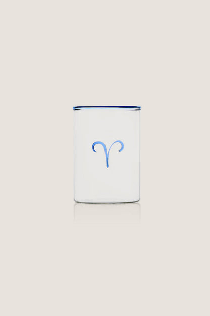 Blue Aries Lowball Glass (Set of 2)