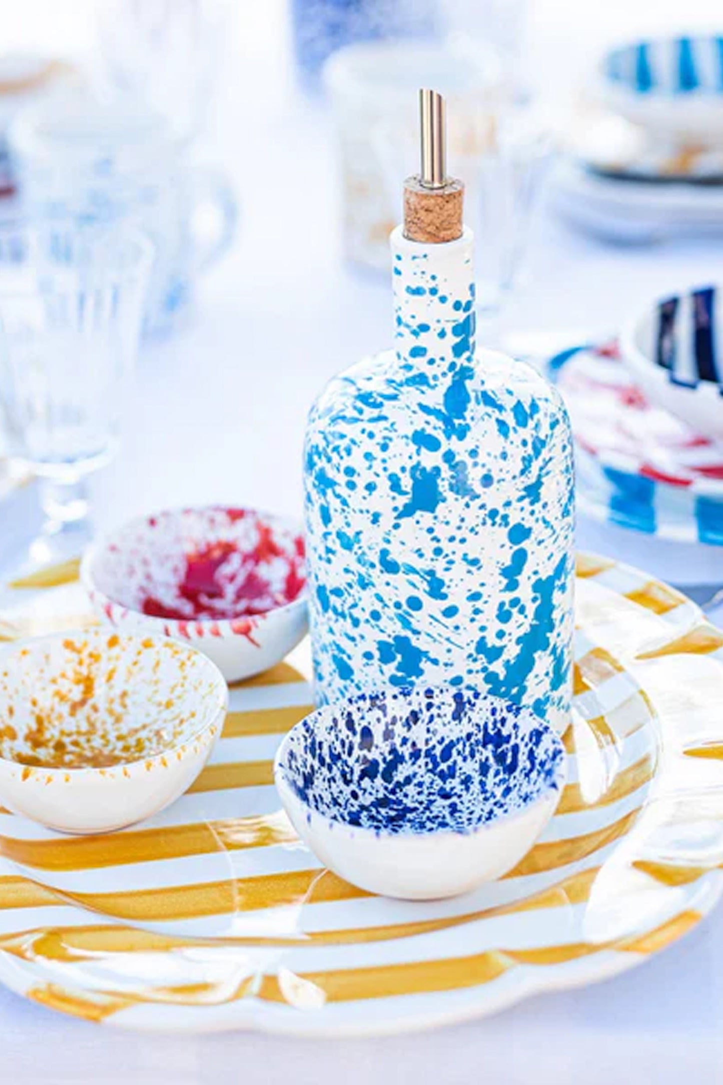 Amalfitana Splatter Olive Oil Bottle