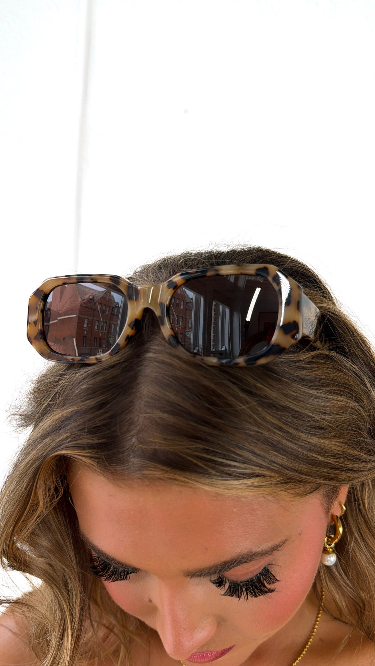 FREYRS: Onyx Acetate Womens Rectangular Sunglasses