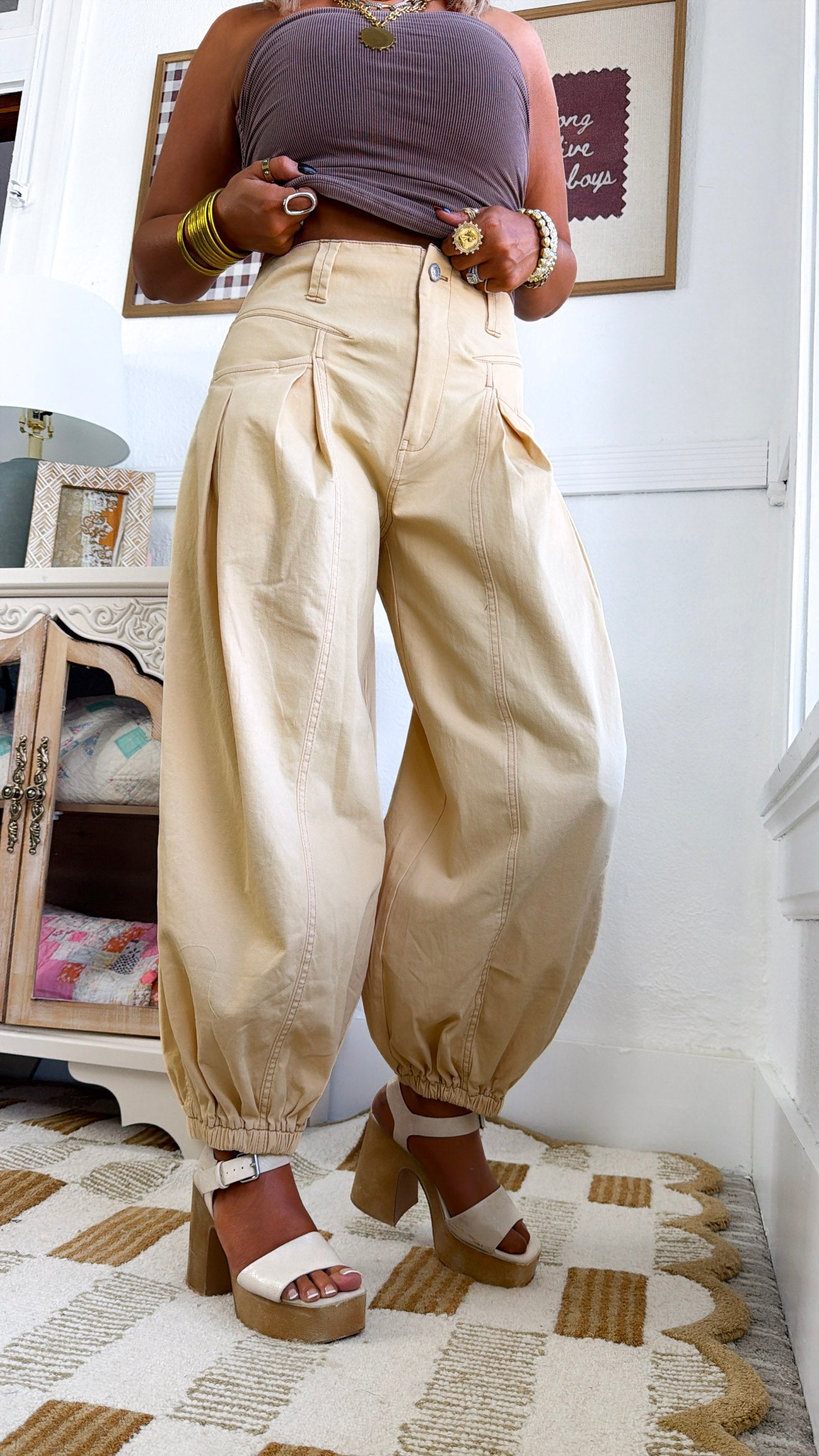 Bare Earth Wide Pant, Buttermilk