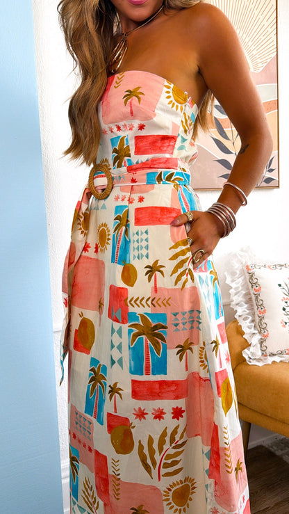 Island Breeze Midi Dress, Amalfi Coast