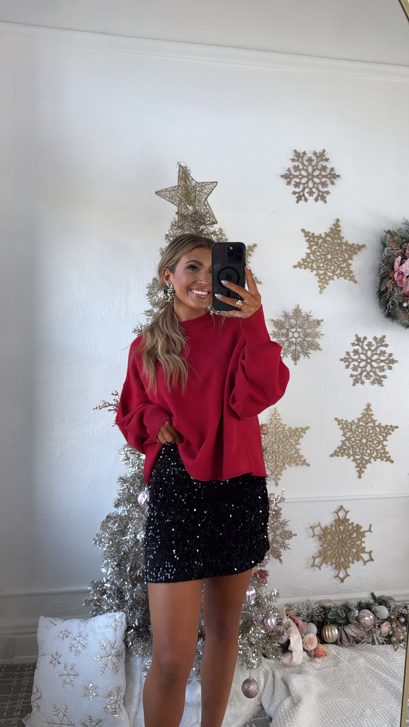 Dress To Impress Sequin Mini Skirt, Black