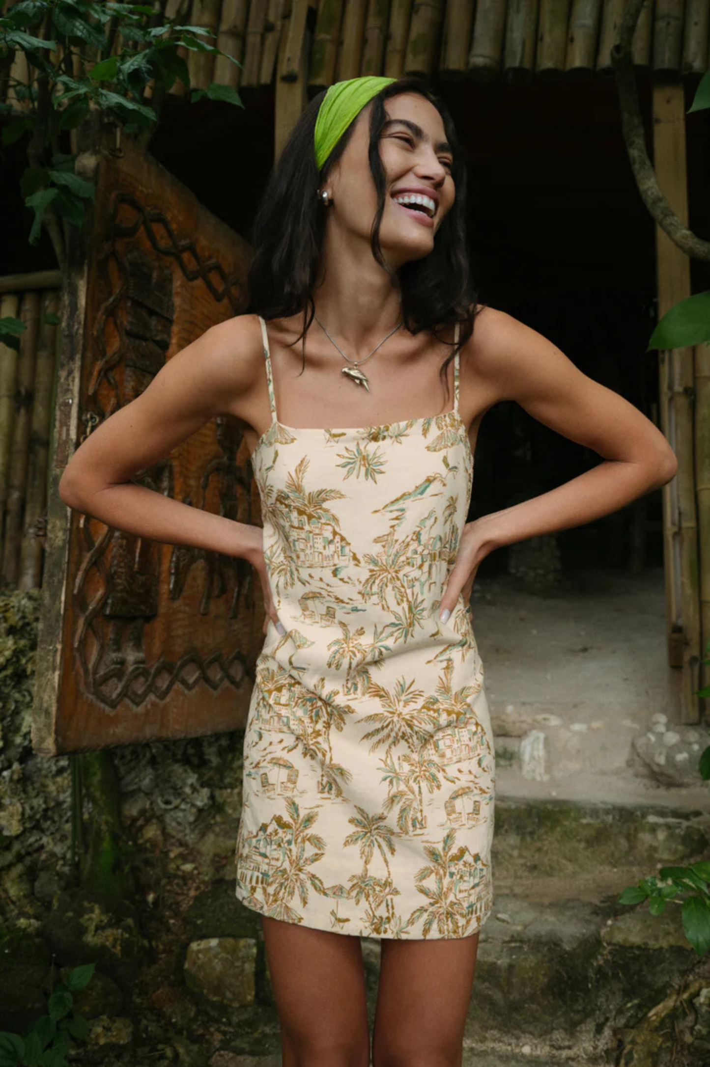 Maude Tiki Tide Mini Dress