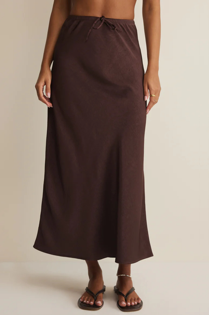 Viva Satin Midi Skirt