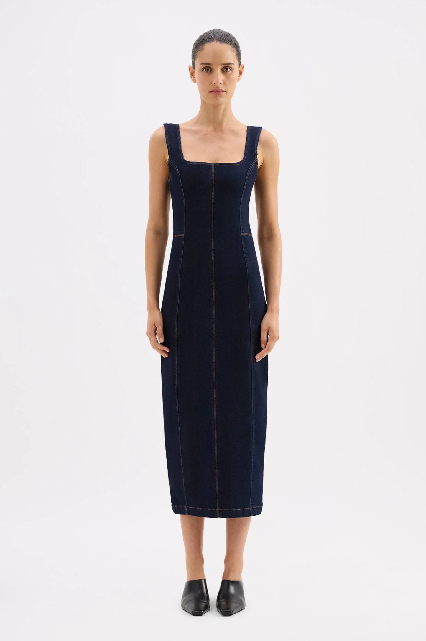 Vita Denim Maxi Dress