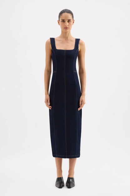 Vita Denim Maxi Dress