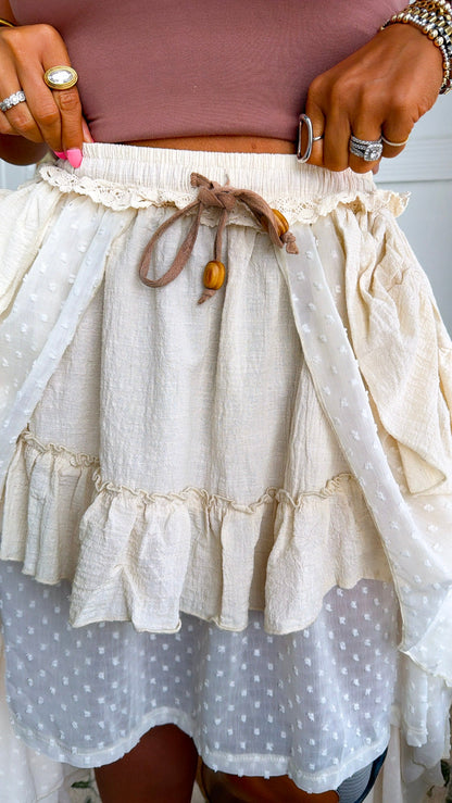 Layered Love Skirt, Ivory