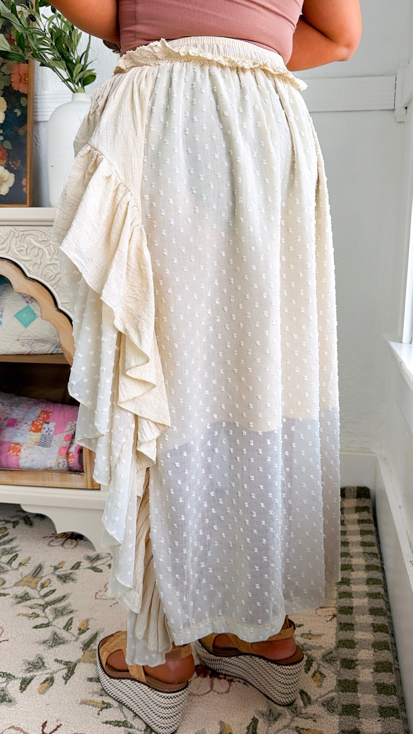 Layered Love Skirt, Ivory