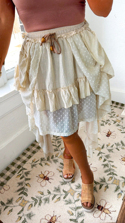 Layered Love Skirt, Ivory