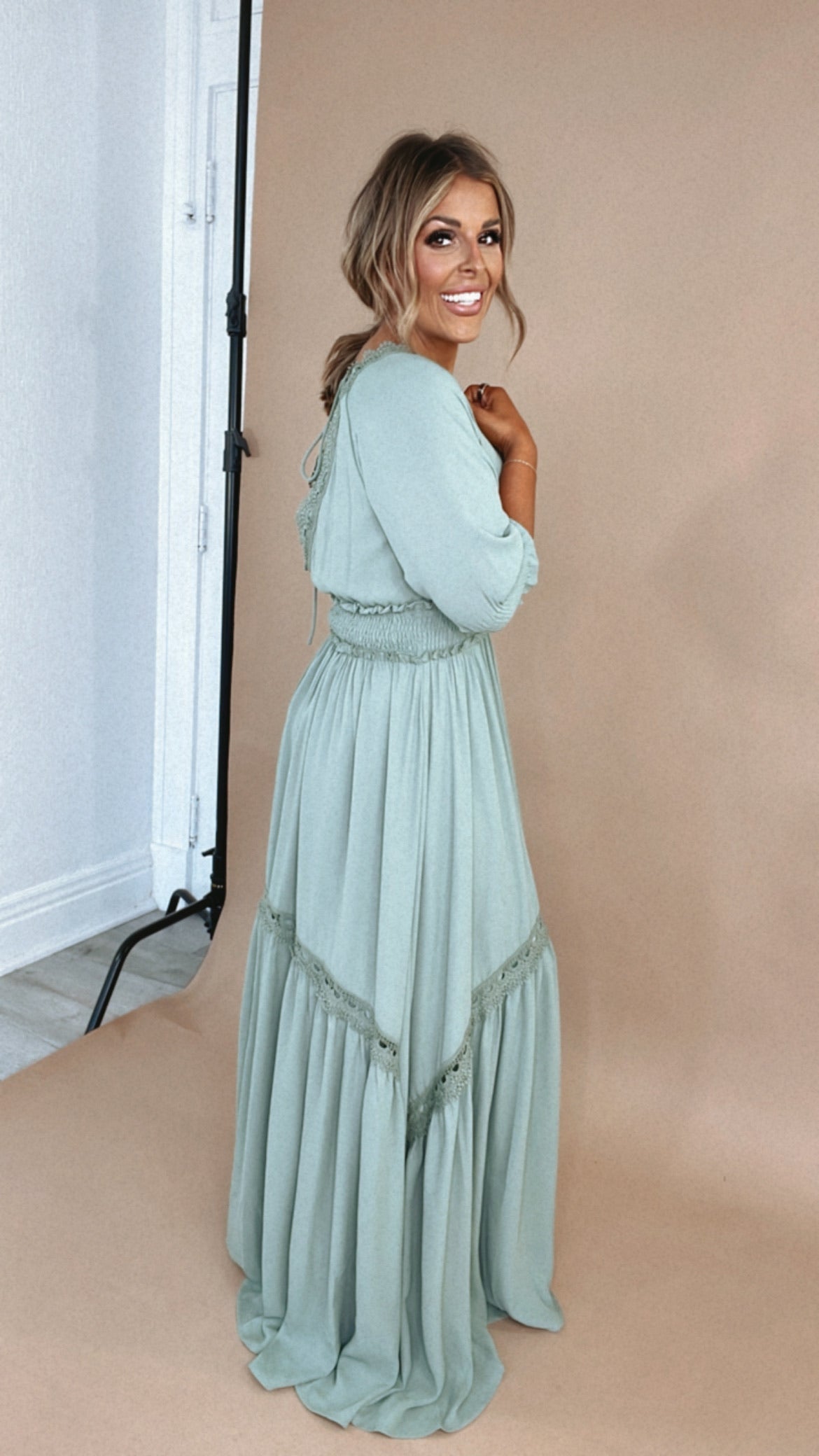 ECB Exclusive: Most Admired Maxi Dress , Sage