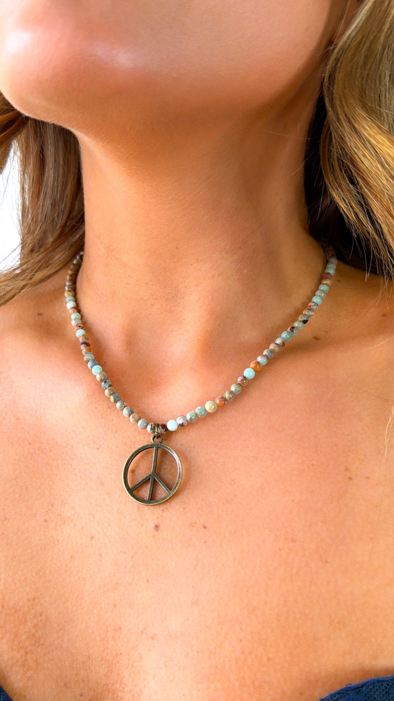 Peace Imperial Necklace, Jasper