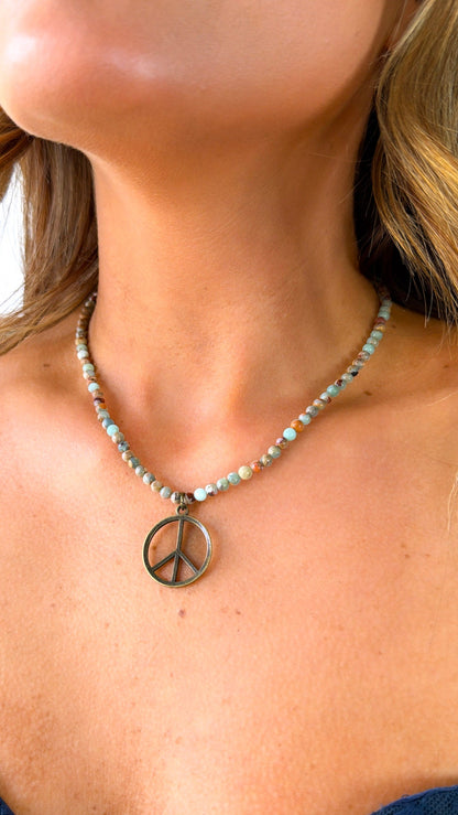 Peace Imperial Necklace, Jasper