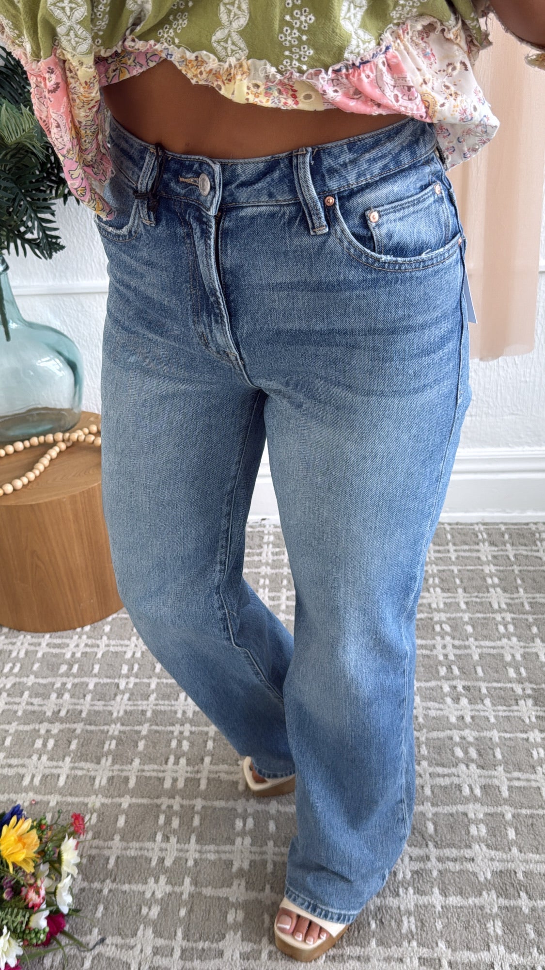Nico High Rise Wide Leg Denim, Medium