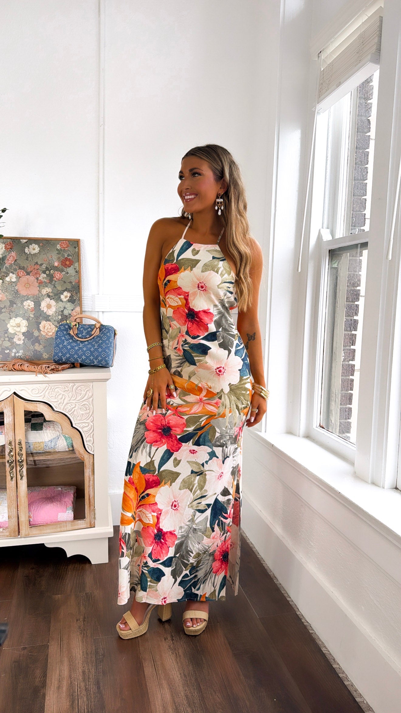 In The Tropics Maxi Dress, Floral Multi