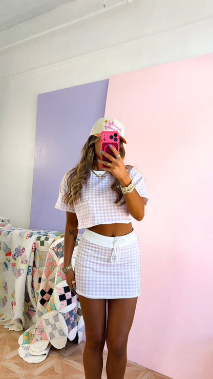 Day Dreaming Gingham Set, Pink