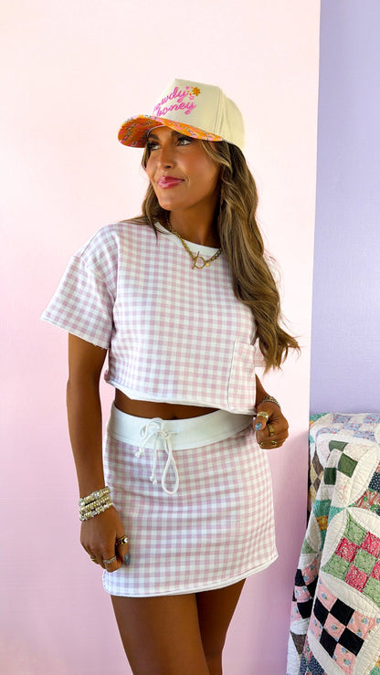 Day Dreaming Gingham Set, Pink
