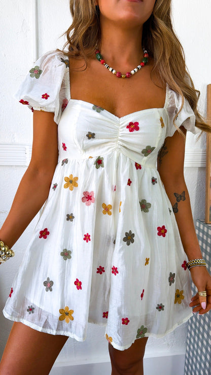 Daisy Jo Romper, Cream Multi