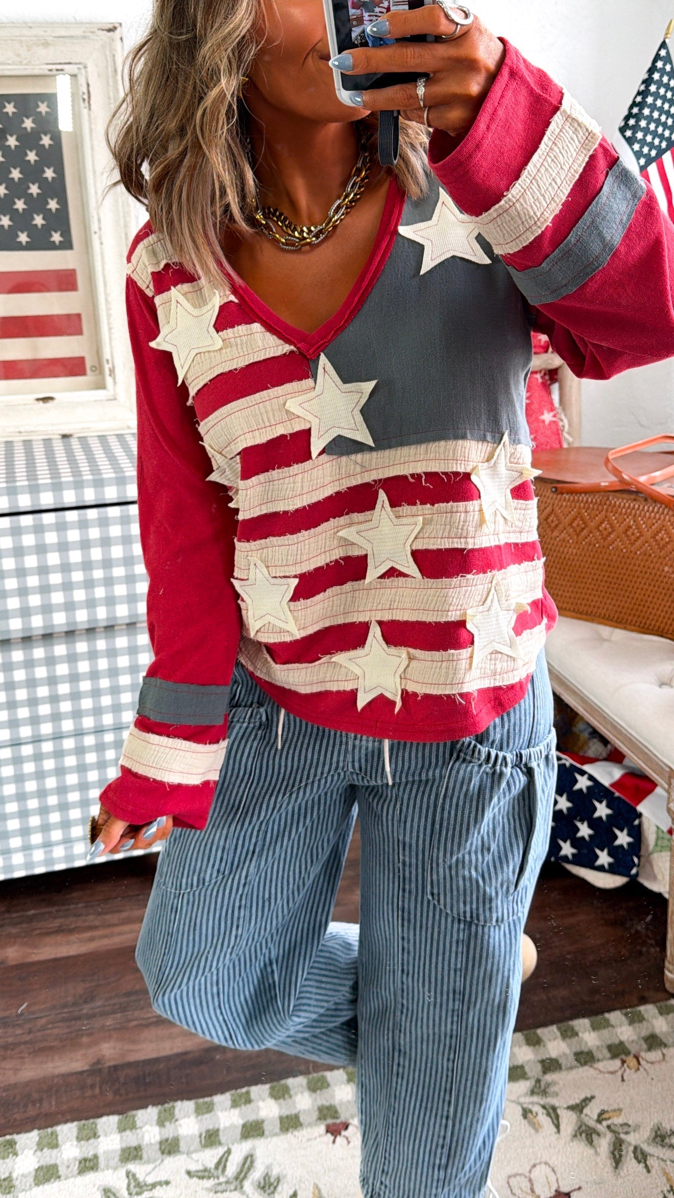 American Dream Top, Tomato Multi