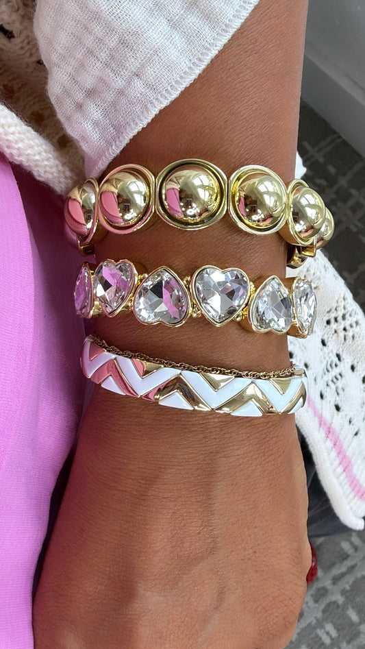 Pearly Love Bracelet Stack