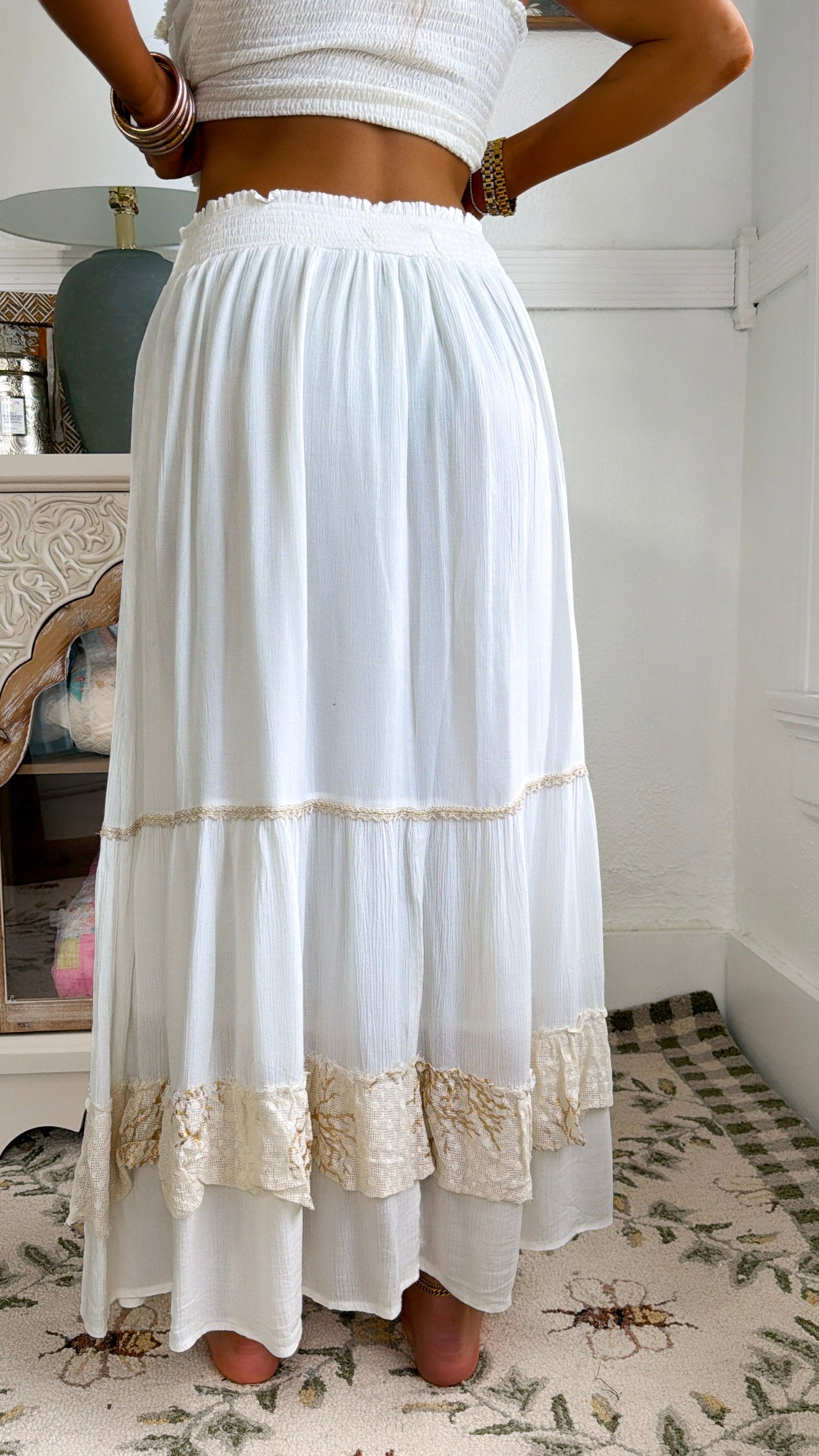 Barefoot Blooms Two Piece Set, Ivory