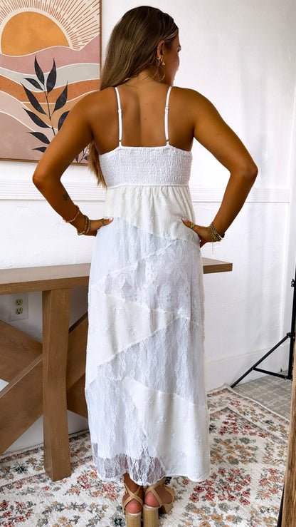 Open Skies Maxi Dress, Off White