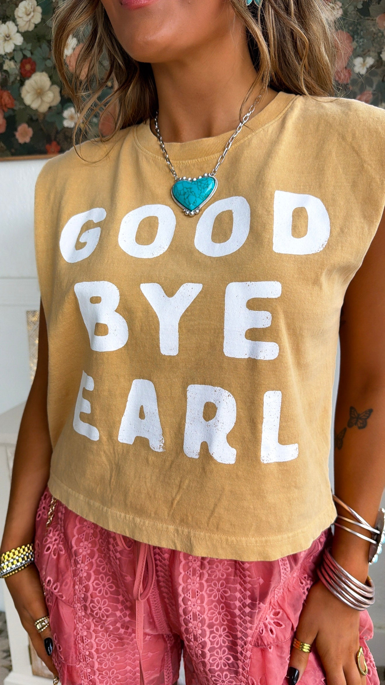 Earl Muscle Tank, Mustard