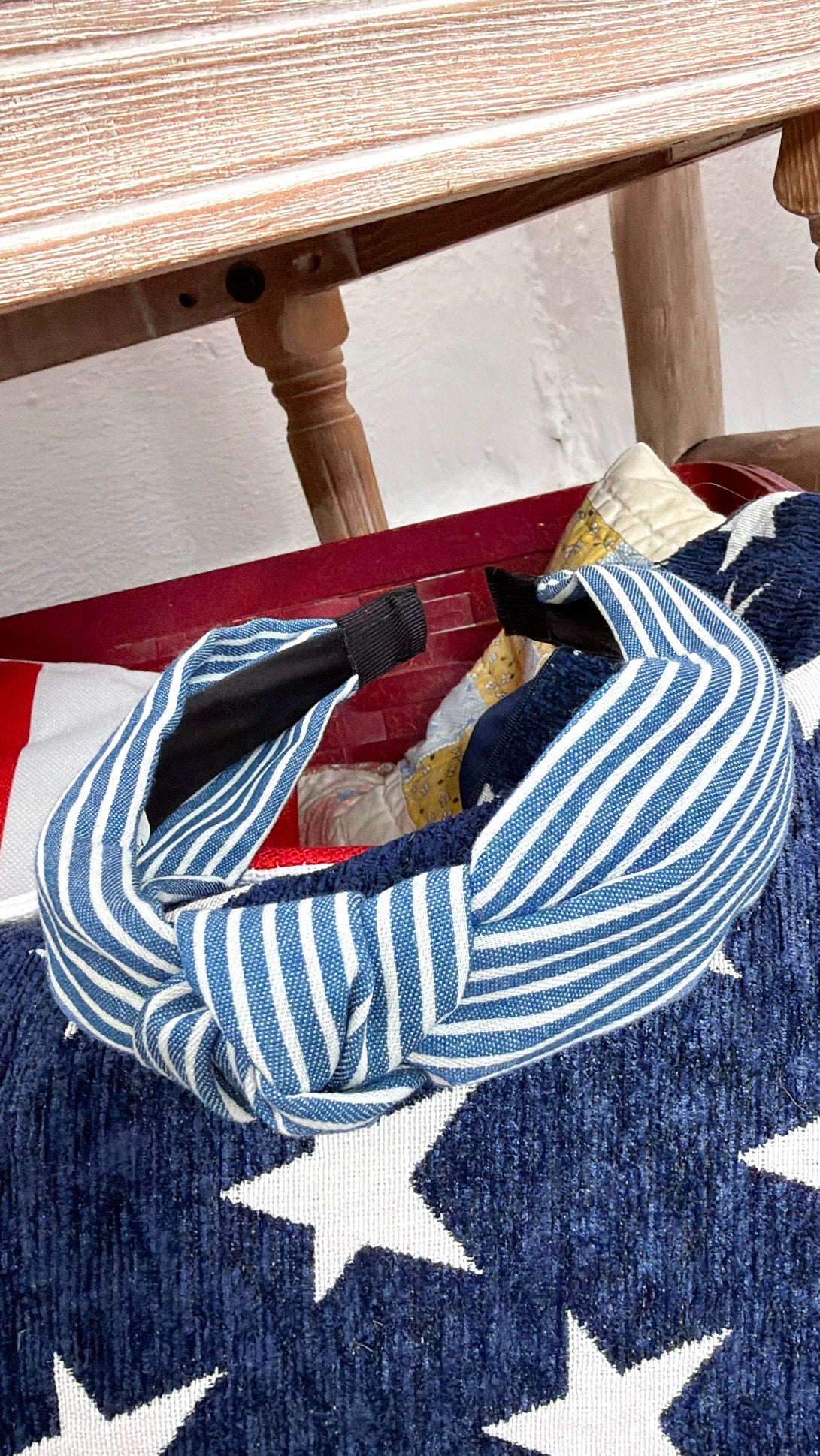 Fourth of July Stripe Printed Headband
