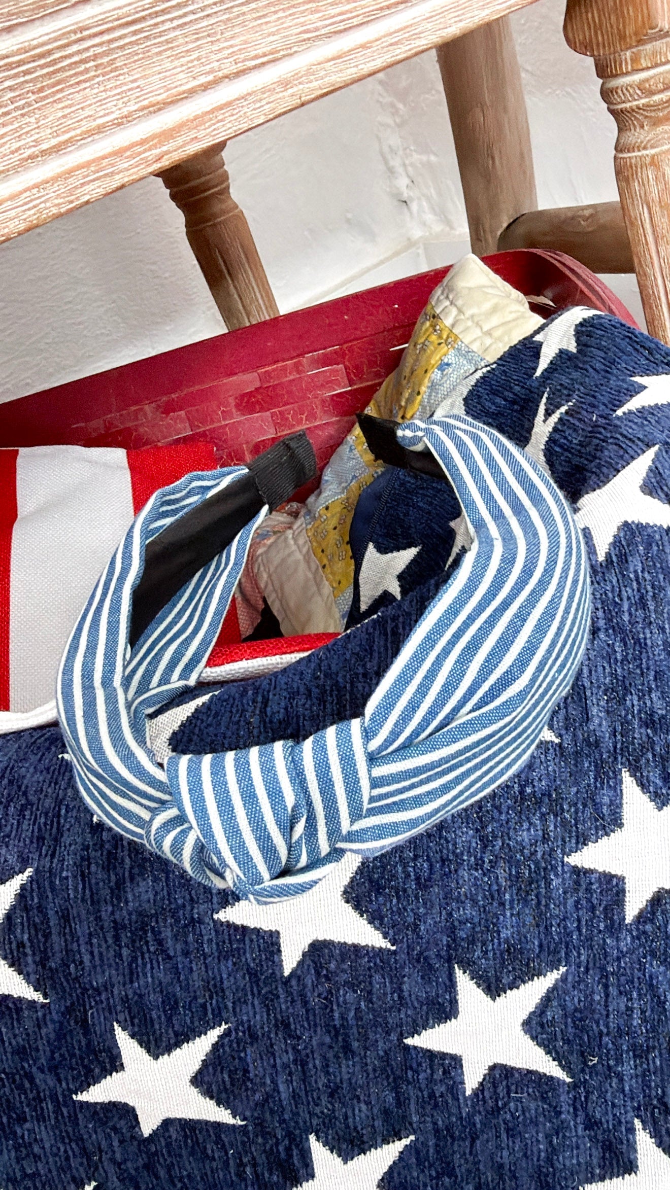 Fourth of July Stripe Printed Headband