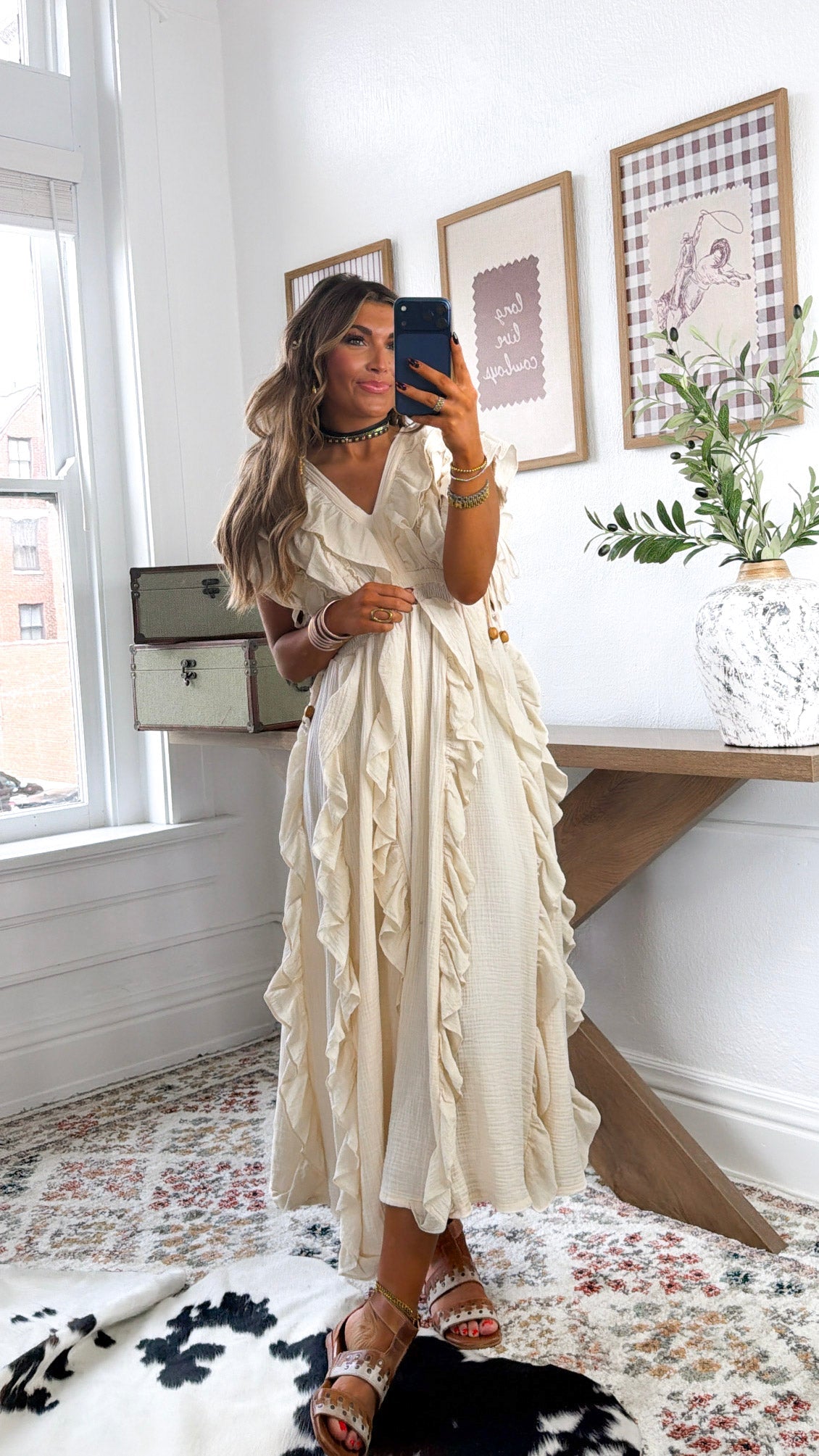 Indie Dreams Maxi Dress, Ivory