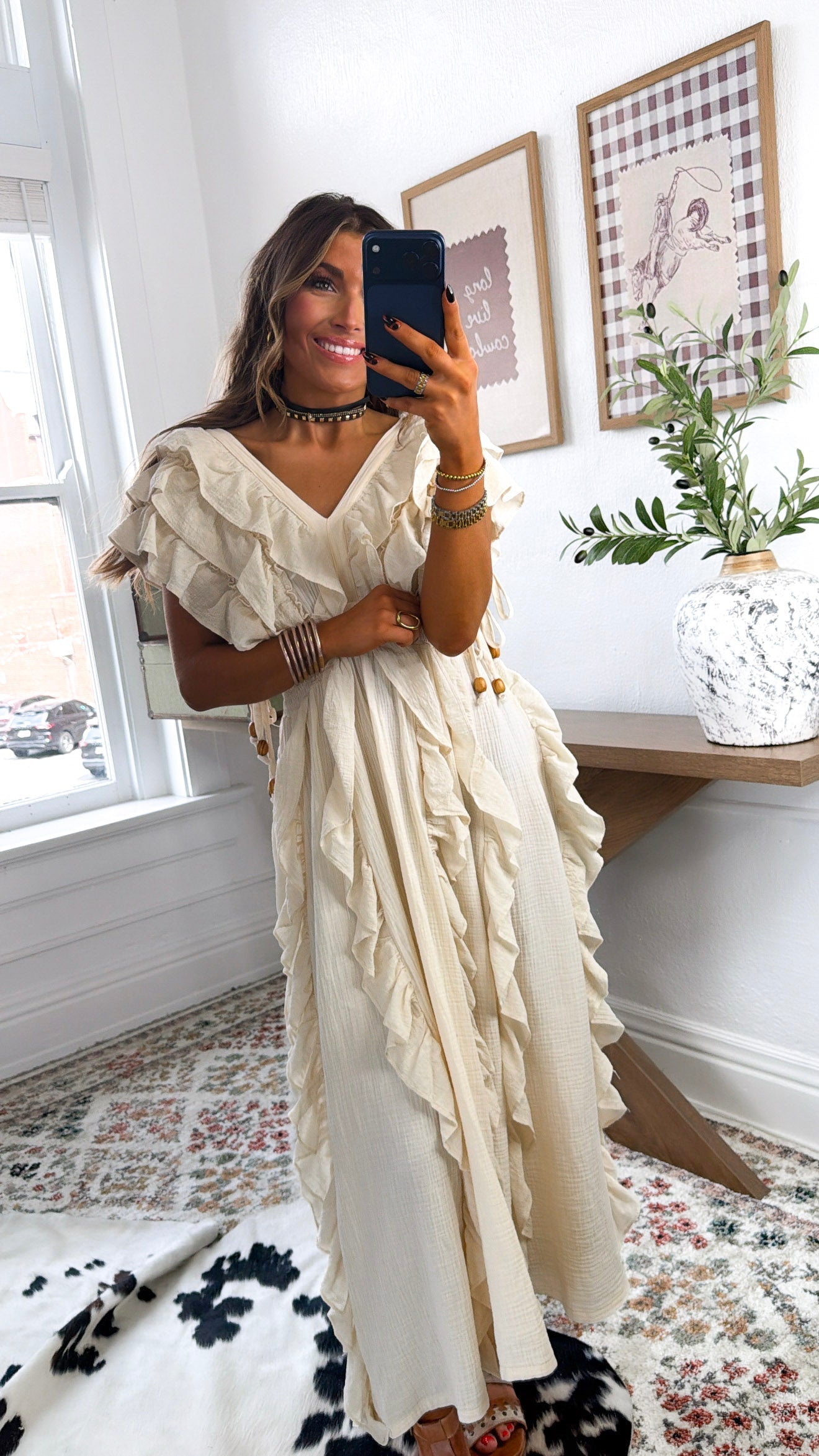 Indie Dreams Maxi Dress, Ivory