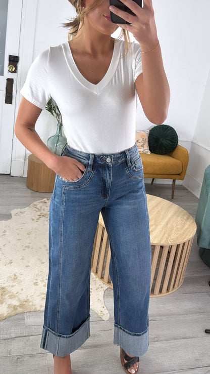 Bamboo V-Neck Bodysuit, Ivory