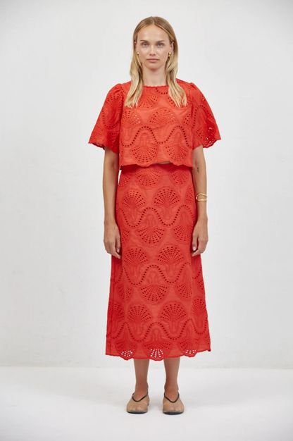 Cannes Eyelet Top