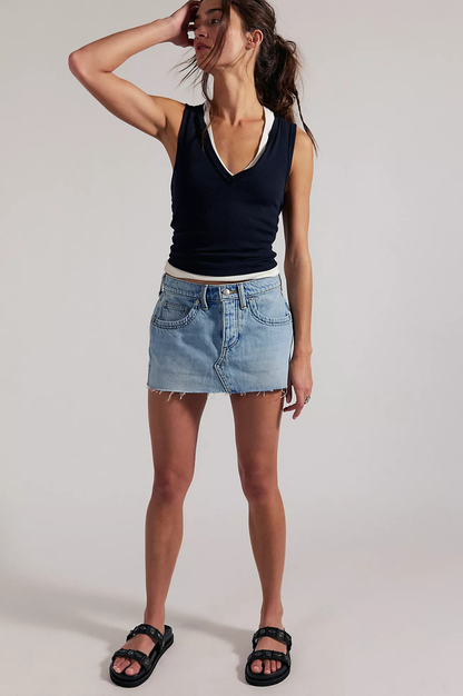 Lainey Low-Rise Mini Skirt