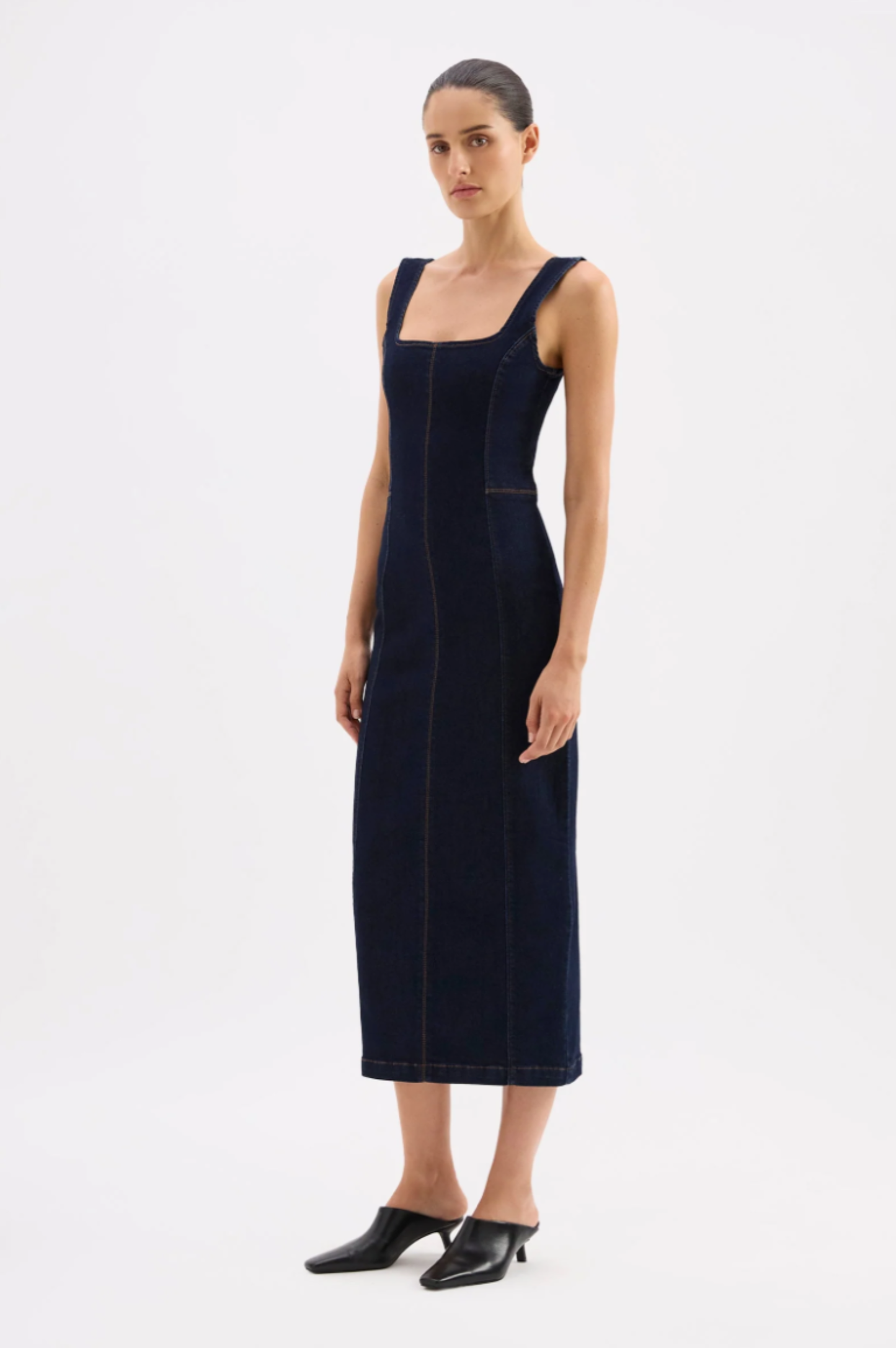 Vita Denim Maxi Dress