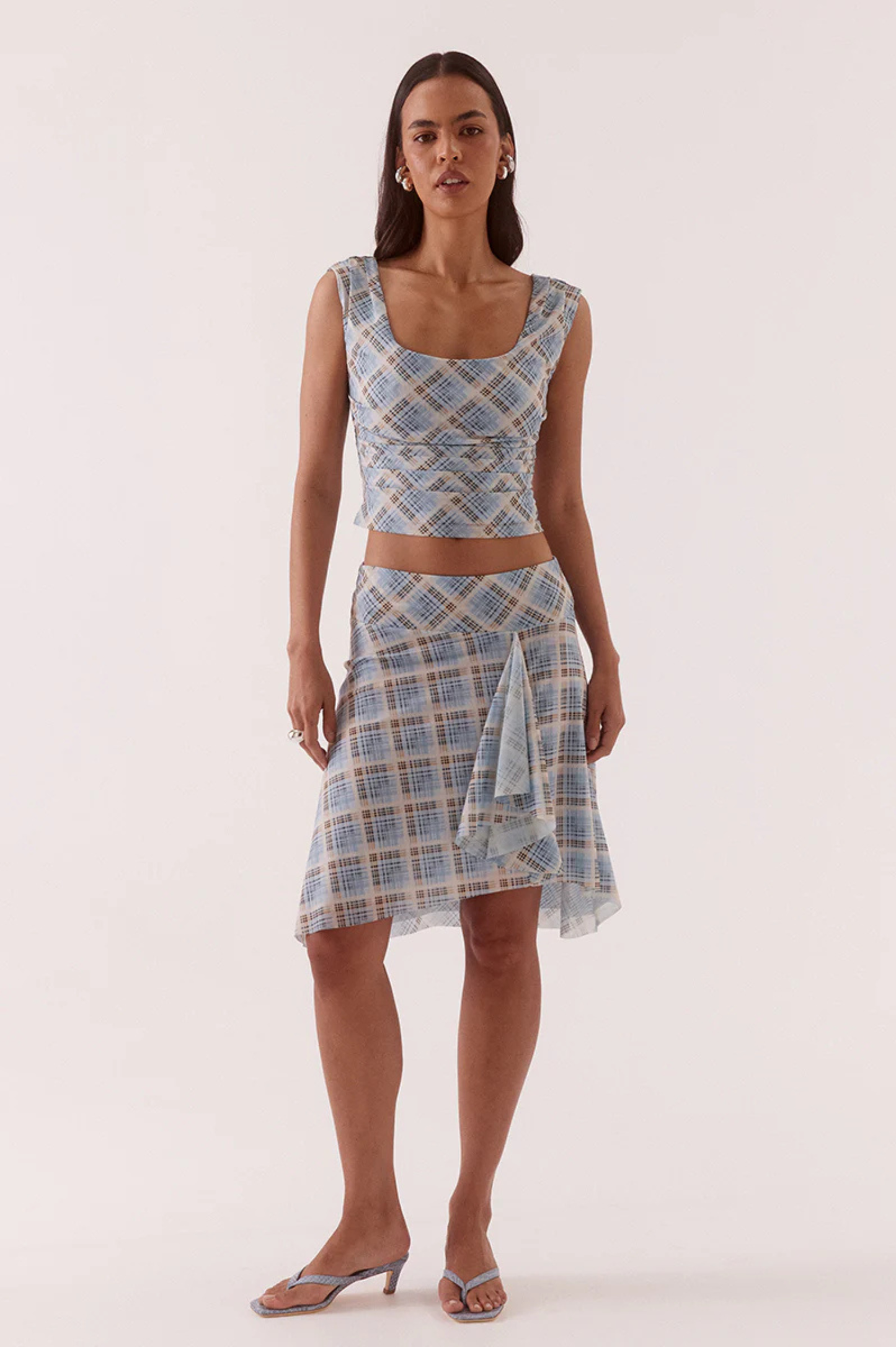 Novalyn Plaid Top